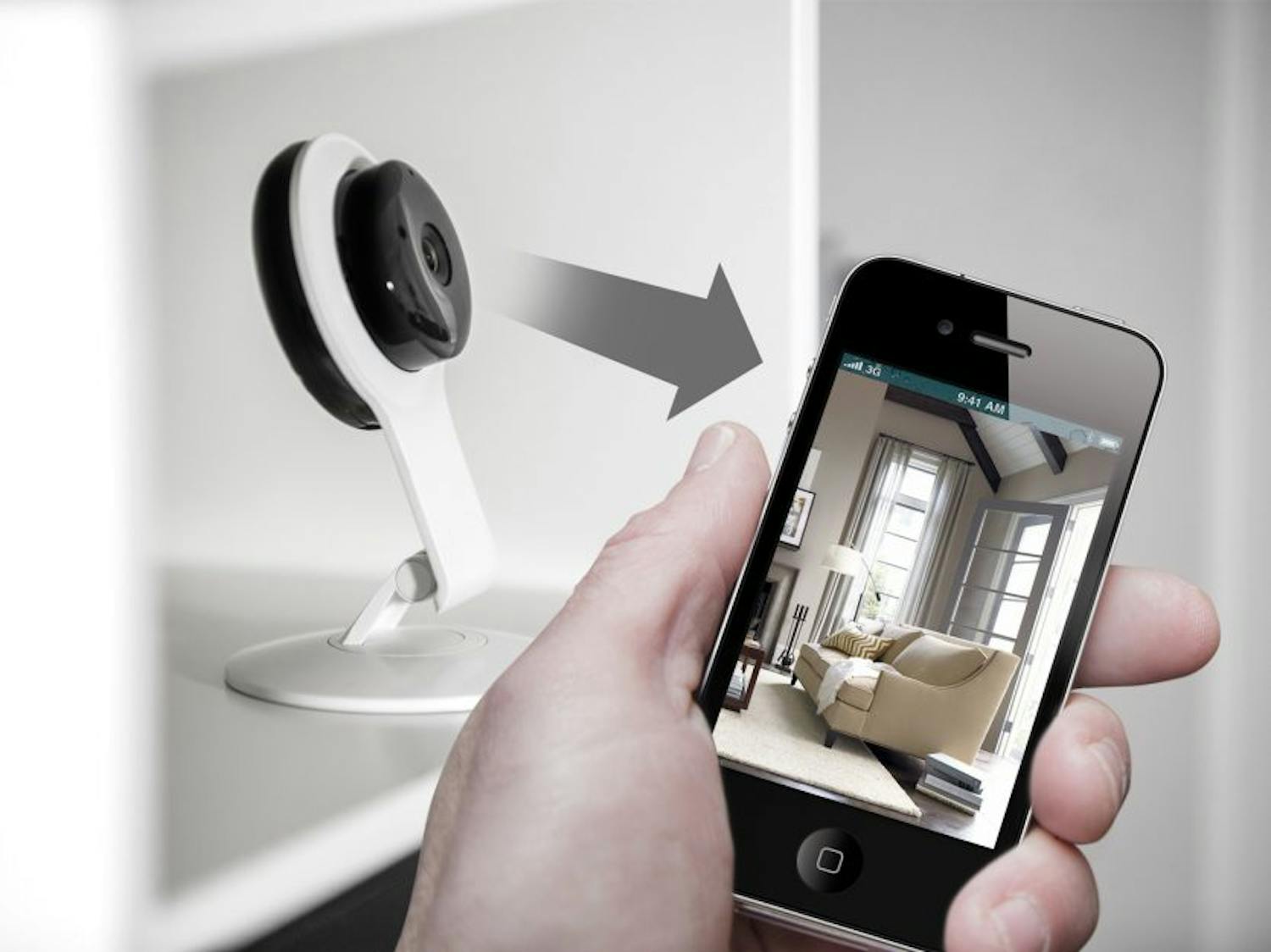 Övervaka hemmet med mobilen